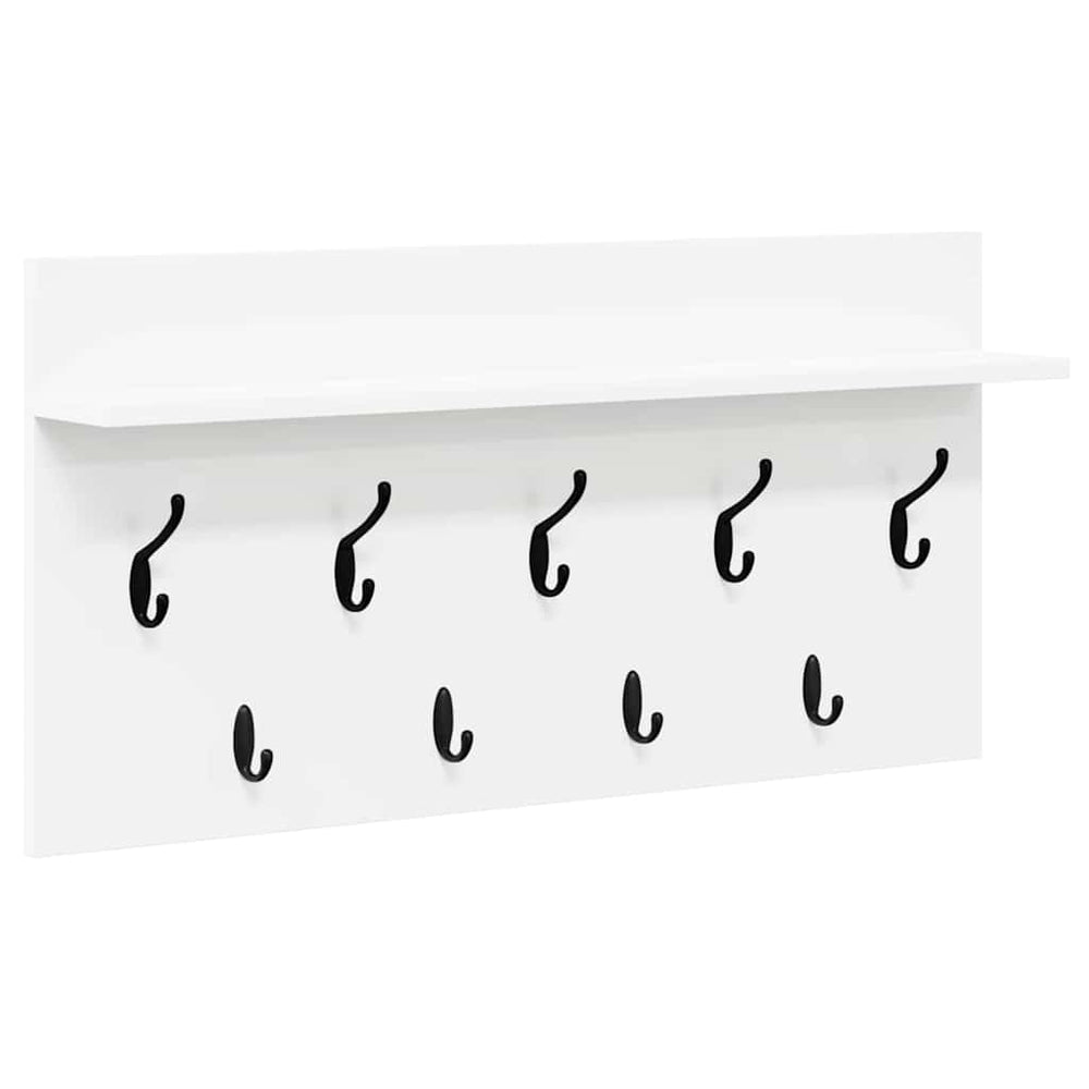 vidaXL Wall-Mounted Nightstand White 80 x 40 x 12 cm Engineered Wood