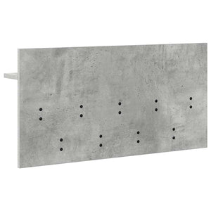 Wand-Nachttisch mit Regal Betongrau 80cm