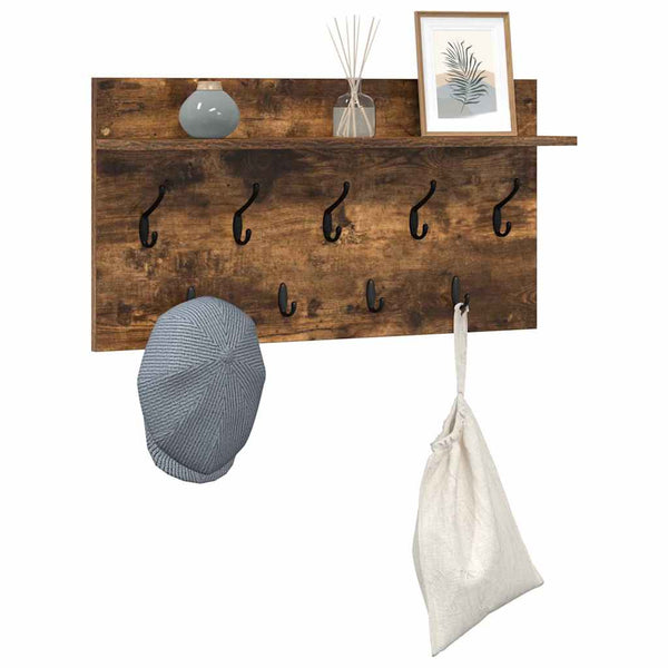 Wand-Nachttisch Geräucherte Eiche 80cm