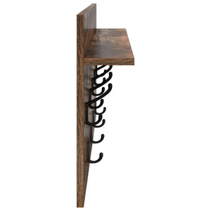 Wand-Nachttisch Geräucherte Eiche 80cm