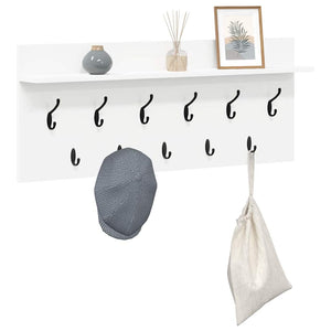 Wand-Nachttisch Weiß 100x40 cm