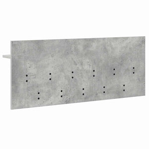 Wand-Nachttisch mit Regal Betongrau 100cm