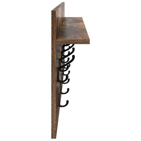 Wand-Nachttisch Geräucherte Eiche 100 cm