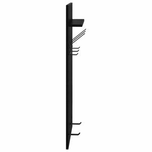 Wand-Nachttisch Schwarz Eiche 40x10x90 cm