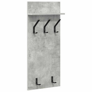 Wand-Nachttisch mit Regal Betongrau