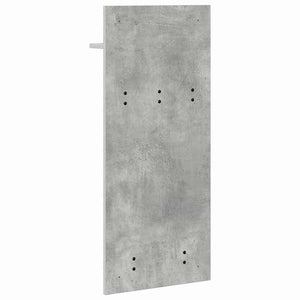 Wand-Nachttisch mit Regal Betongrau