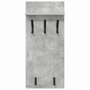 Wand-Nachttisch mit Regal Betongrau