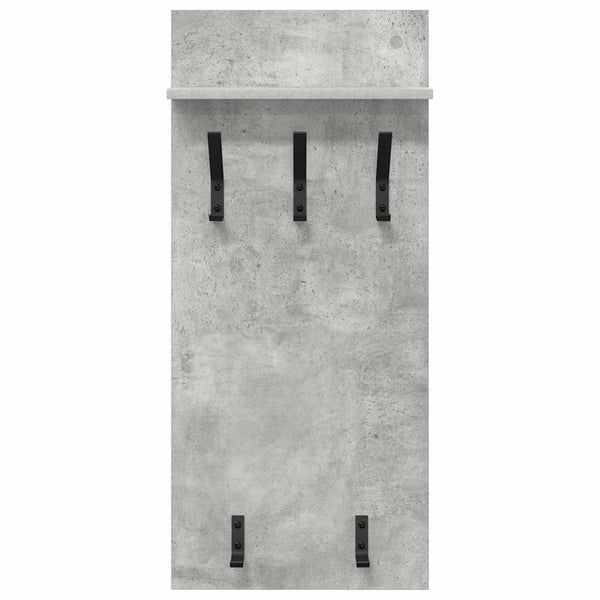 Wand-Nachttisch mit Regal Betongrau