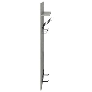 Wand-Nachttisch mit Regal Betongrau
