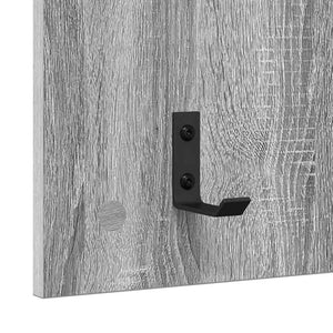 Wandmontierter Nachttisch Grau Sonoma 40x90 cm