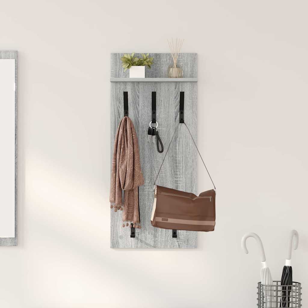 Wandmontierter Nachttisch Grau Sonoma 40x90 cm