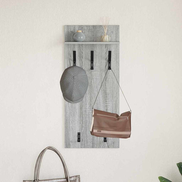 Wandmontierter Nachttisch Grau Sonoma 40x90 cm