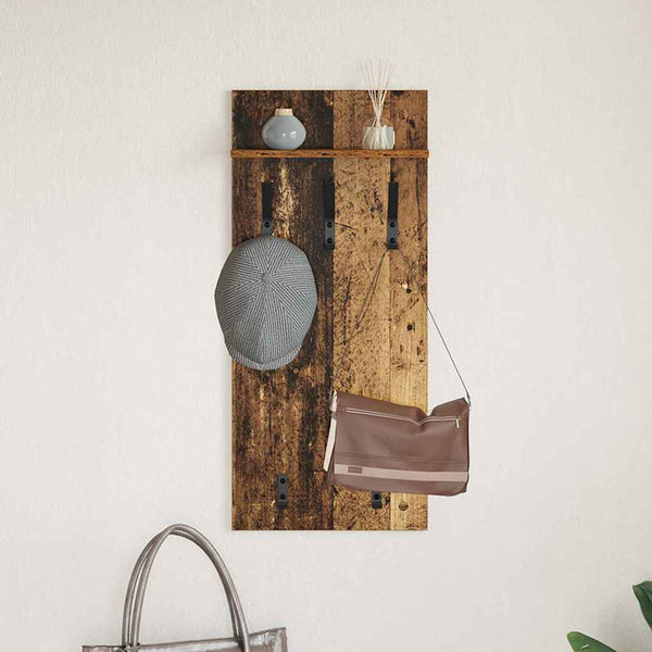Wand-Nachttisch Altholz 40x10x90cm