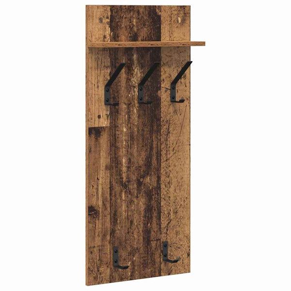 Wand-Nachttisch Altholz 40x10x90cm