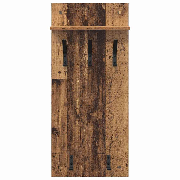 Wand-Nachttisch Altholz 40x10x90cm
