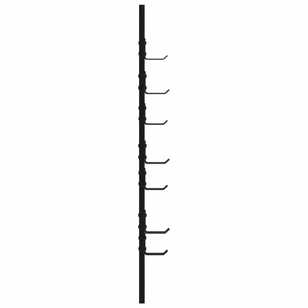 Wandmontierter Nachttisch Schwarz Eiche 30x80 cm