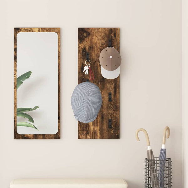 Wand-Nachttisch Geräucherte Eiche 30x80 cm