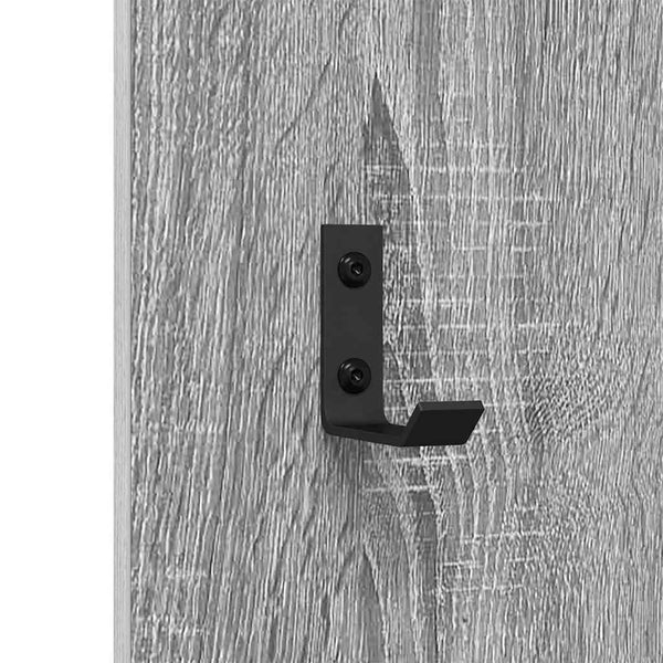 Wand-Nachttisch Grau Sonoma 30x80 cm