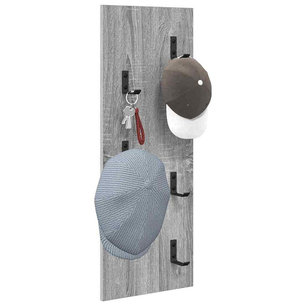 Wand-Nachttisch Grau Sonoma 30x80 cm
