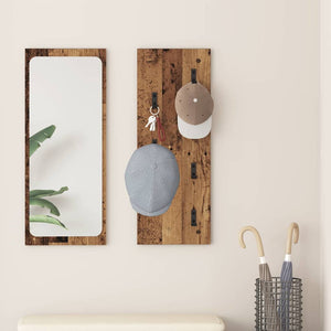 vidaXL Table de chevet murale Bois de récupération 30 x 1,5 x 80 cm