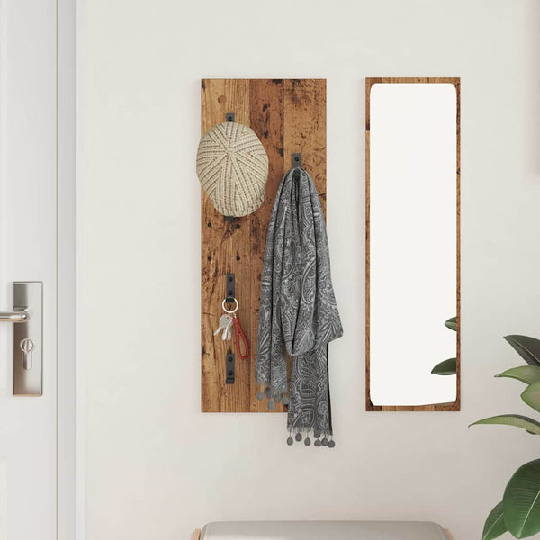 vidaXL Table de chevet murale Bois de récupération 30 x 1,5 x 80 cm