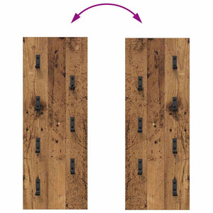 vidaXL Table de chevet murale Bois de récupération 30 x 1,5 x 80 cm