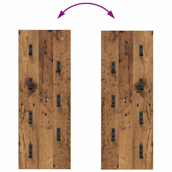 vidaXL Table de chevet murale Bois de récupération 30 x 1,5 x 80 cm