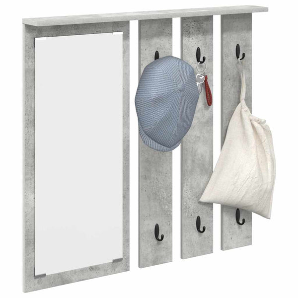 Wandmontierter Kleiderständer Betongrau