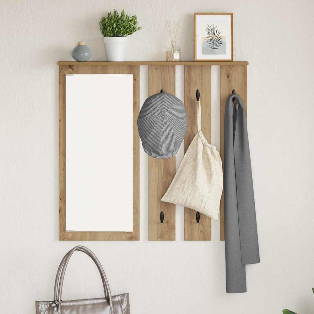 Wandmontierter Kleiderständer Artisan Eiche