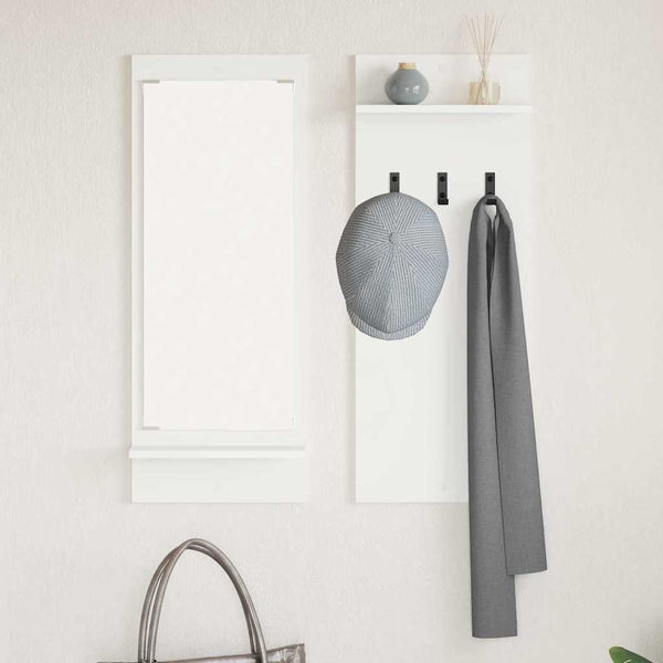 Wand-Nachttisch Weiß 70x90 cm