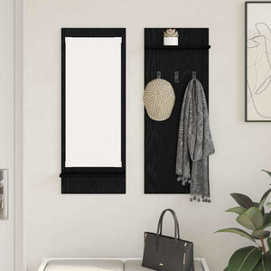 Wand-Nachttisch, Schwarz Eiche, 70x90 cm