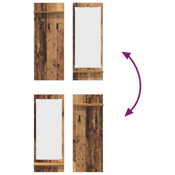 Wand-Nachttisch Altholz 70x90 cm