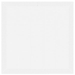 Weißer Poly-Rattan Gartentisch 100x100cm