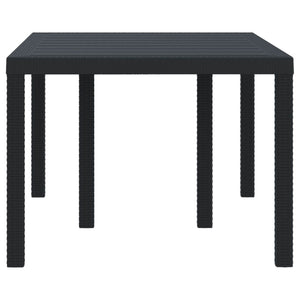 Anthrazit Gartentisch 150x100cm Poly Rattan
