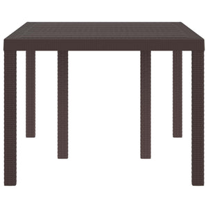 Gartentisch Braun Poly-Rattan 150x100 cm