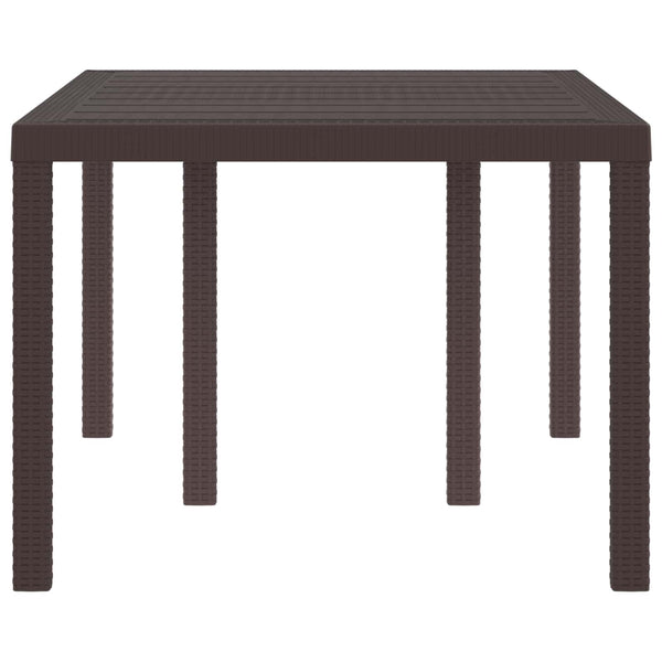 Gartentisch Braun Poly-Rattan 150x100 cm