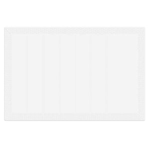 Gartentisch Weiß Poly-Rattan 150x100 cm