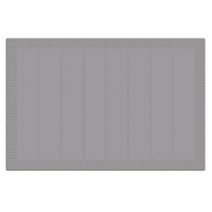 Gartentisch Hellgrau Poly-Rattan 150x100 cm