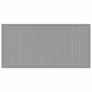 Gartentisch Hellgrau Poly-Rattan 200x100 cm
