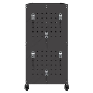 Werkzeugwagen Schwarz Stahl 75x35x73cm
