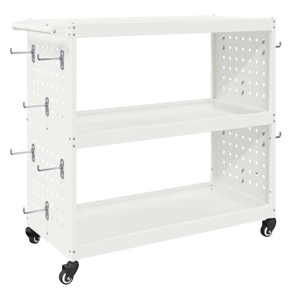 Werkzeugwagen Weiß mit Rädern