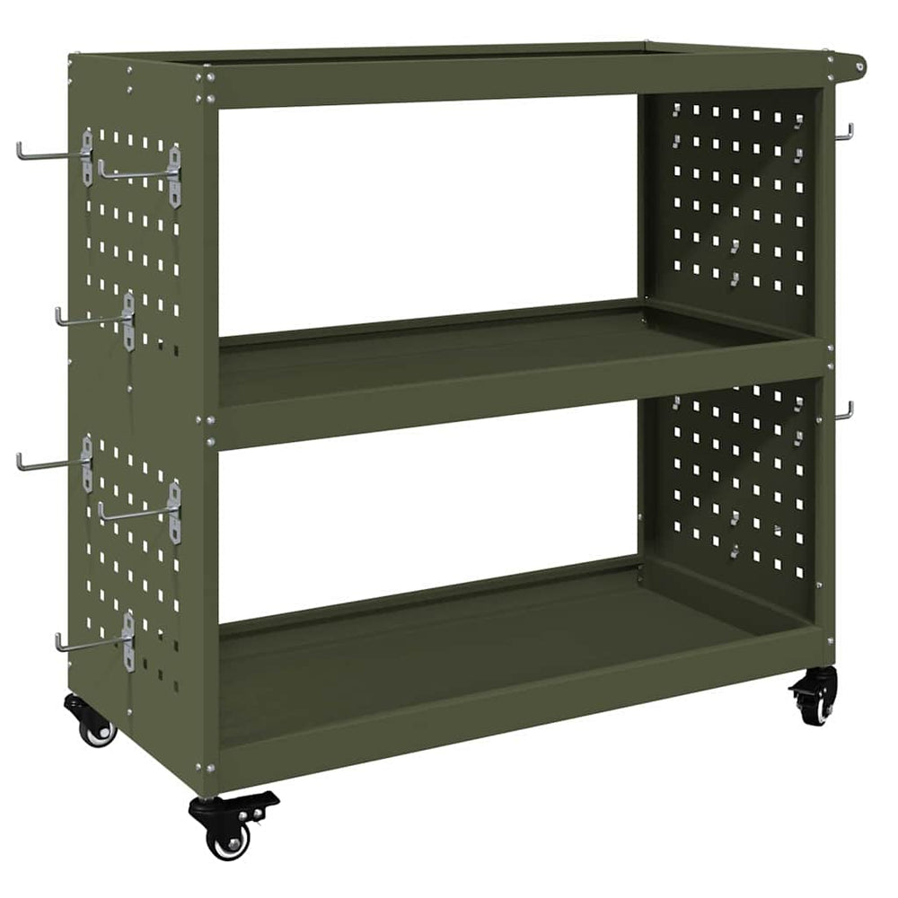 Werkzeugwagen, Olive Grün, Stahl