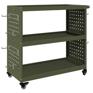 Werkzeugwagen, Olive Grün, Stahl