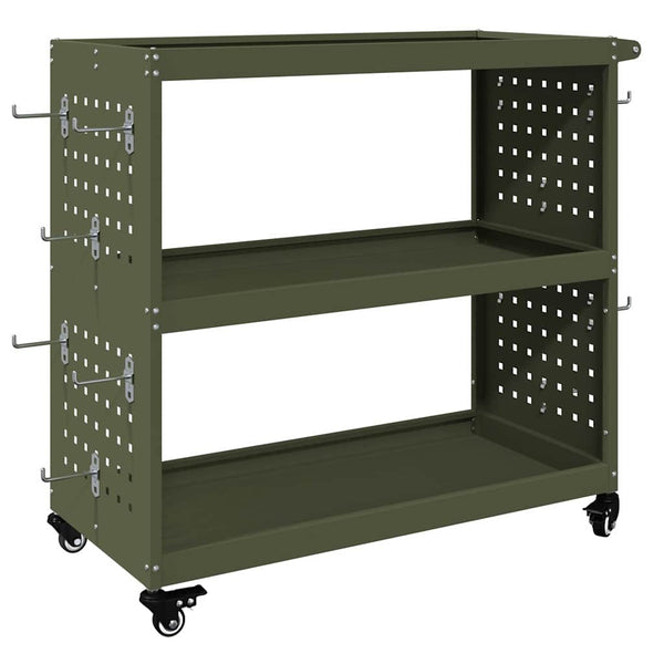 Werkzeugwagen, Olive Grün, Stahl