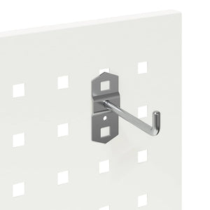 vidaXL Chariot à outils à roulettes Blanc 65 x 35 x 111 cm Acier laminé à froid