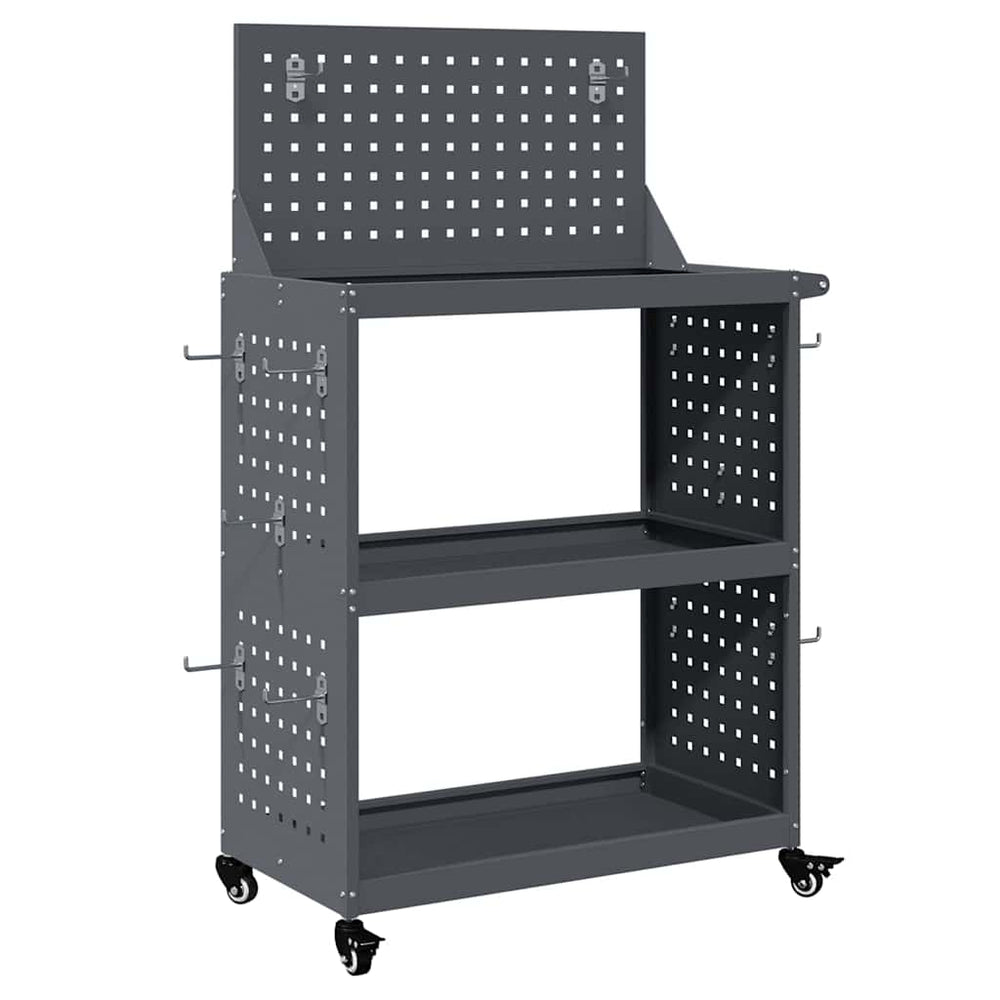 Werkzeugwagen Anthrazit Stahl 65x35x111cm