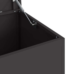 Stahl Außenlagerbox Schwarz 100 cm
