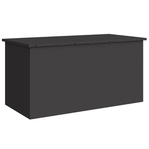 Stahl Außenlagerbox Schwarz 100 cm