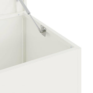 Weiße Außenlagerbox Stahl 100cm