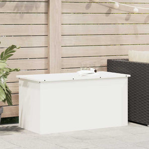 Weiße Außenlagerbox Stahl 100cm